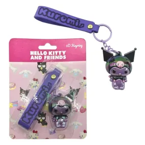 Sanrio 3D Schlüsselanhänger Hello Kitty Kuromi