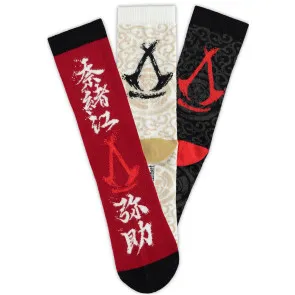 Assassin´s Creed Shadows Socken 3er-Pack Crew 43-46