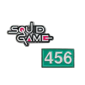 Squid Game Ansteck-Pins 2er-Pack Squid Game & Player 456