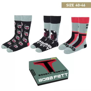 Star Wars Socken 3er-Pack Boba Fett 40-46