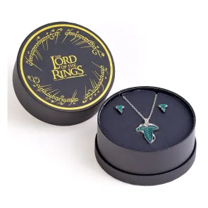 Der Herr der Ringe Ohrring- und Halsketten-Geschenkset Blatt von Lorien