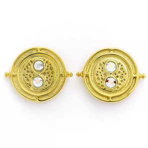 Harry Potter x Swarovski Zeitumkehrer Ohrringe (vergoldet)
