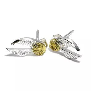 Harry Potter Ohrringe Goldener Schnatz (Sterling Silber)