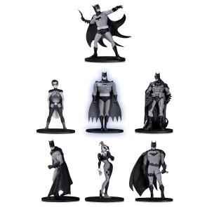 Batman 7er-Pack Box Set #2 Black & White PVC Minifiguren 10 cm