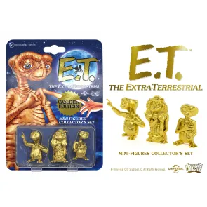 E.T. Der Außerirdische Collector's Set Minifiguren 3er-Pack Golden Edition 5 cm 