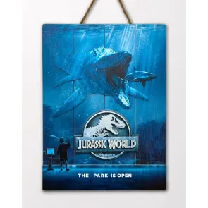 Jurassic World WoodArts 3D Holzdruck Mossasaurus 30 x 40 cm