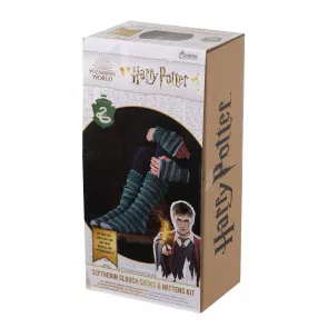 Harry Potter Strick Set Haussocken und Fäustlinge Slytherin