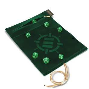 Enhance Tabletop Roll on a Scroll Würfeltasche mit Würfel Grün 