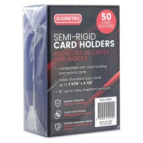 Evoretro Kartenhüllen 200er-Pack Semi-Rigid 8 x 12 cm