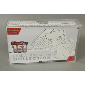 Evoretro Acryl Display Case für Pokemon 151 UPC Box und Mega Charizard X UPC Box 23 x 39 cm