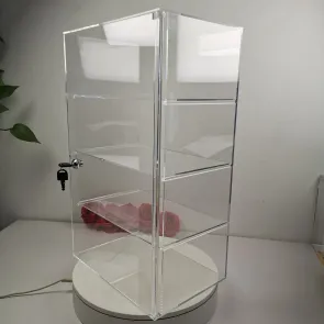 Evoretro 4-stufige abschließbare Acryl-Thekenvitrine