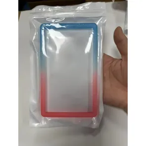 Evoretro Bumper für PSA gegradete Karten-Slab Gradient Blue-Pink Glitter