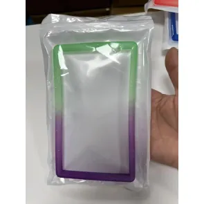 Evoretro Bumper für PSA gegradete Karten-Slab Gradient Green-Purple Glitter