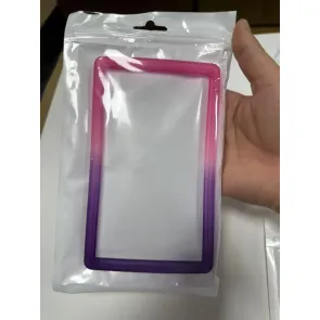 Evoretro Bumper für PSA gegradete Karten-Slab Gradient Pink-Purple Glitter