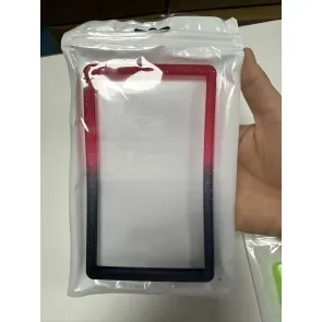 Evoretro Bumper für PSA gegradete Karten-Slab Gradient Red-Black Glitter