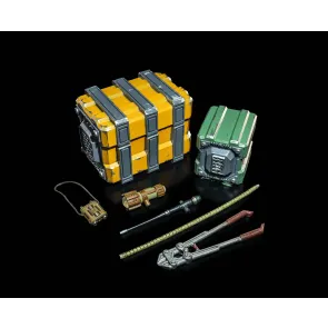 Cosmic Legions: OxKrewe Book Two Harrow Zone Zubehör-Set für Actionfiguren Wasteland Survival Set