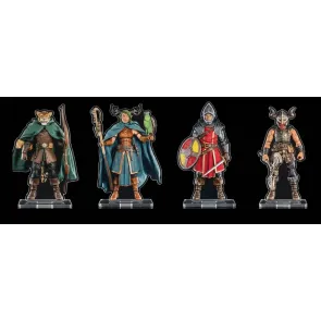 Mythic Legions Acryl-Standees 4er-Pack Heroic Set B 3 cm