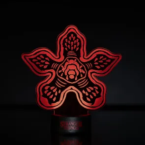 Stranger Things Laser Etched Leuchte Demogorgan