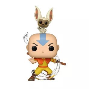 Avatar Der Herr der Element POP! Animation Vinyl Figur Aang w/ Momo 9 cm