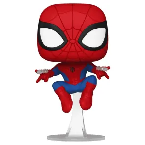 Marvel POP! Comics Vinyl Figur Web Spider-Man (Swinging) Exclusive 9 cm