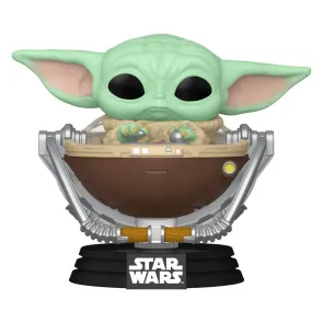 Star Wars: The Mandalorian and Grogu POP! Vinyl Wackelkopf-Figur Grogu in Pram 9 cm