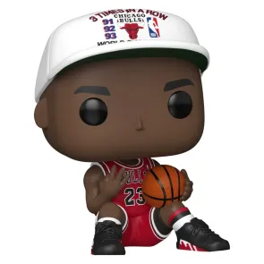NBA Legends POP! Sports Vinyl Figur Chicago Bulls: Michael Jordan 3 Times in a Row 9 cm