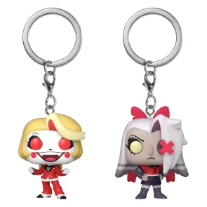Hazbin Hotel  POP! Vinyl Schlüsselanhänger 2er-Pack Charlie & Vaggie 4 cm 