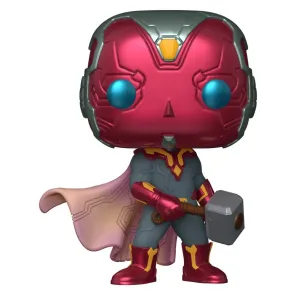 Marvel POP! Comics Vinyl Figur Vision with Mjolnir 9 cm
