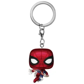Spider-Man: Brand New Day Pocket POP! Vinyl Schlüsselanhänger 4 cm Spider-Man (Metallic) Display (12)