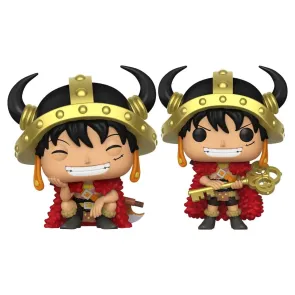 One Piece POP! Animation Vinyl Figuren Luffy w/Chase 9 cm Sortiment (6)