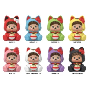 Monchhichi Rokimoto Figur Cup of Fun Lucky Cat Series Blind Box Display (6)