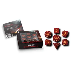 Dungeons & Dragons Premium Silicon Würfel Set Dragon Scale Red (7)