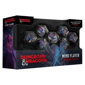 Dungeons & Dragons Monsters Resin Inclusion Würfel Set Mind Flayer (7)