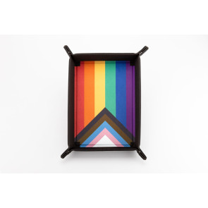FanRoll Faltbarer Würfelteller Pride Rainbow Flag