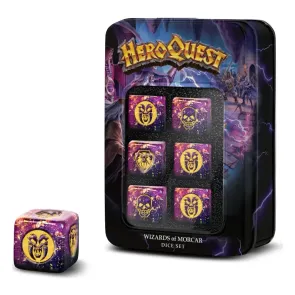 HeroQuest Harz D6 Würfel Set Wizards of Morcar (6)
