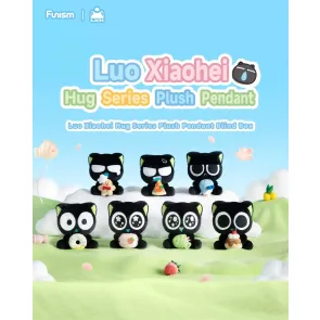 Luo Xiaohei Hug Series Plüsch-Schlüsselanhänger Blind Box Display (6)