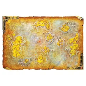 World of Warcraft Replik Metal Map of Azeroth Limited Edition 12 x 18 cm