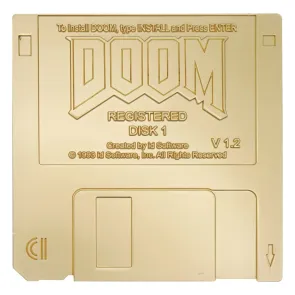 Doom Replik Floppy Disk Gold Plated Limited Edition           