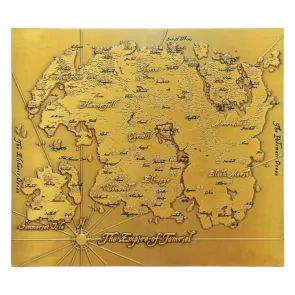 The Elder Scrolls Replik Metal Map of Tamriel Limited Edition 15 x 13 cm