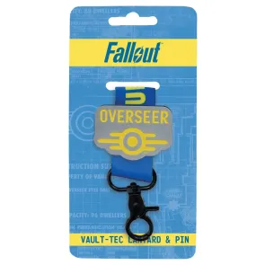 Fallout Vault-Tec Overseer Schlüsselband & Ansteck-Pin Set