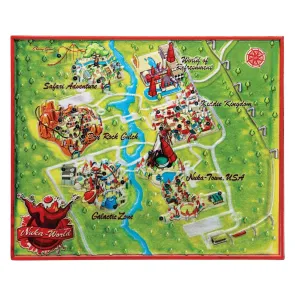 Fallout Replik Metal Map Nuka-World Limited Edition 16 x 13 cm