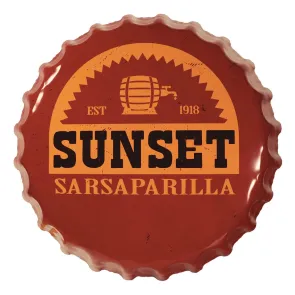Fallout Blechschild Sunset Sarsaparilla Bottle Cap   