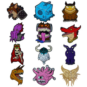 Dungeons & Dragons Ansteck-Pins Display 50th Anniversary Mystery Pin Badge (12)