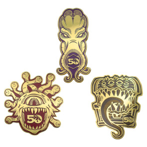 Dungeons & Dragons Ansteck-Pins 3er-Set 50th Anniversary  