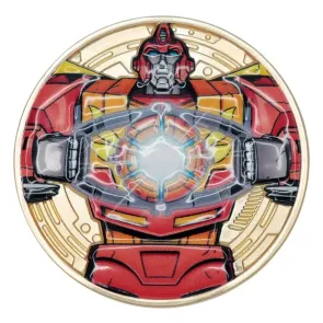 Transformers Sammelmünze The Movie 40th Anniversary Limited Edition 24k Gold Plated