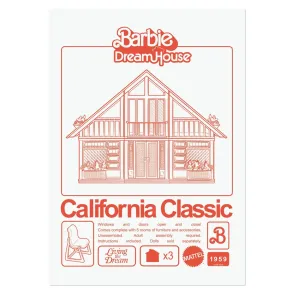 Barbie Kunstdruck California Classic DreamHouse Limited Edition