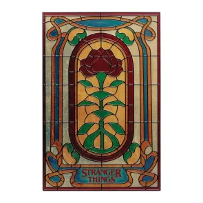 Stranger Things Resinschild Creel House Stained Glass Window