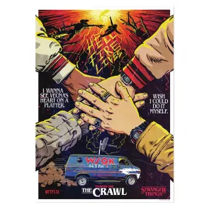 'Stranger Things 5 Kunstdruck The Crawl Limited Edition 42 x 30 cm          