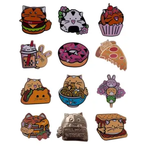 Fuzzballs Ansteck-Pins Mystery Pin Badge Display (12)    