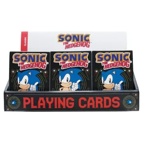 Sonic the Hedgehog Spielkarten Display (12 Packs)